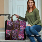 New Zealand Darts Personalised Travel Bag Aotearoa Silver Fern Pink Papua Shell Spirit - Aussie Hoodie