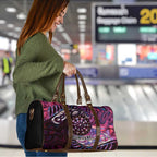 New Zealand Darts Personalised Travel Bag Aotearoa Silver Fern Pink Papua Shell Spirit - Aussie Hoodie