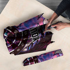 New Zealand Darts Personalised Umbrella Aotearoa Silver Fern Pink Papua Shell Spirit - Aussie Hoodie