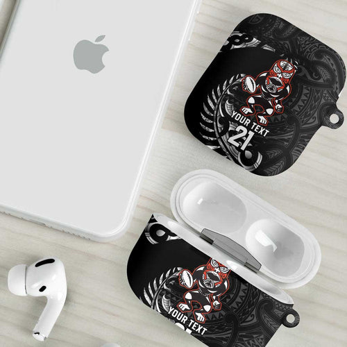 New Zealand Indigenous-Maori Rugby Custom AirPods Case - Aussie Hoodie
