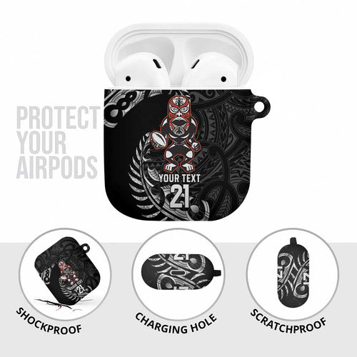New Zealand Indigenous-Maori Rugby Custom AirPods Case - Aussie Hoodie