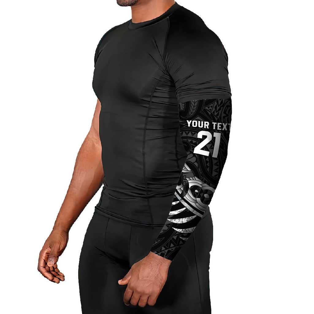 New Zealand Indigenous-Maori Rugby Custom Arm Sleeves - Aussie Hoodie