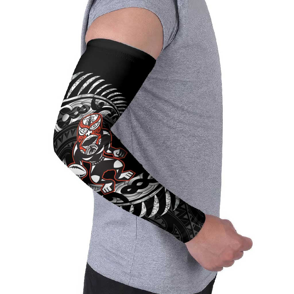 New Zealand Indigenous-Maori Rugby Custom Arm Sleeves - Aussie Hoodie