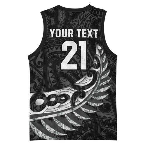 New Zealand Indigenous-Maori Rugby Custom Basketball Jersey - Aussie Hoodie