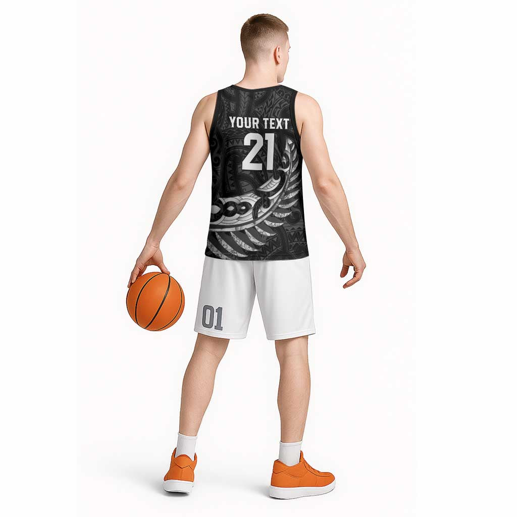 New Zealand Indigenous-Maori Rugby Custom Basketball Jersey - Aussie Hoodie