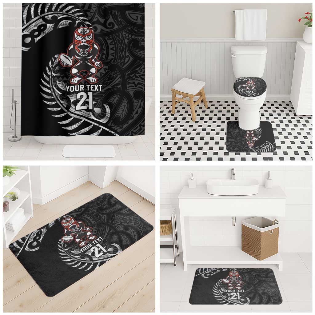New Zealand Indigenous-Maori Rugby Custom Bathroom Set - Aussie Hoodie