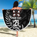 New Zealand Indigenous-Maori Rugby Custom Beach Blanket