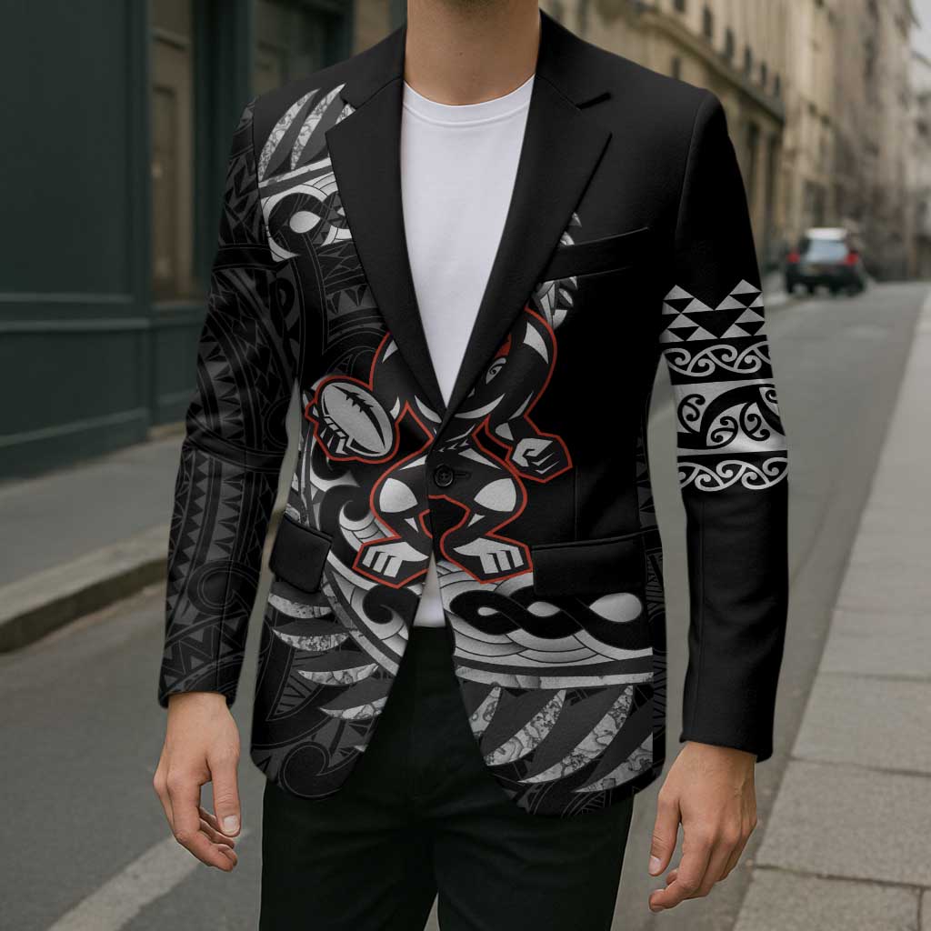 New Zealand Indigenous-Maori Rugby Custom Blazer - Aussie Hoodie