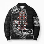 New Zealand Indigenous-Maori Rugby Custom Bomber Puffer Jacket - Aussie Hoodie