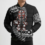 New Zealand Indigenous-Maori Rugby Custom Bomber Puffer Jacket - Aussie Hoodie