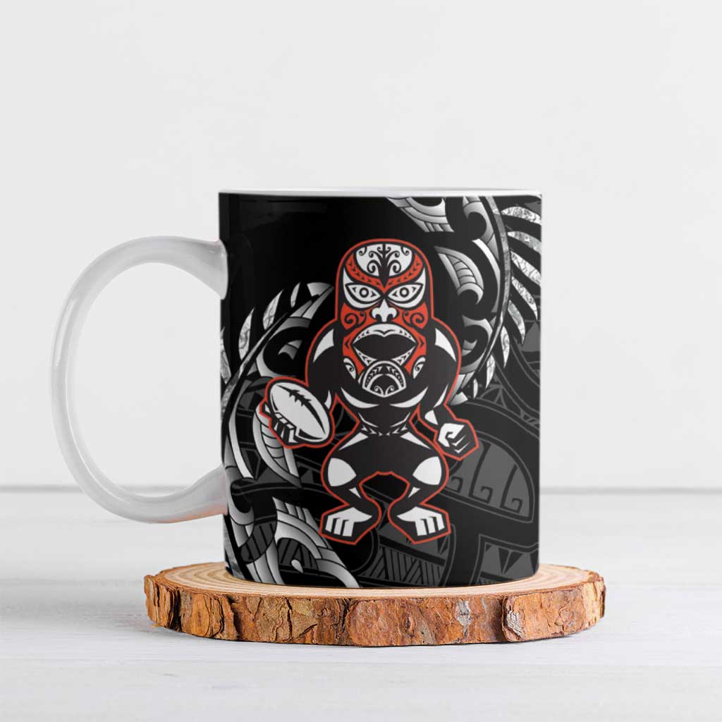 New Zealand Indigenous-Maori Rugby Custom Ceramic Mug - Aussie Hoodie