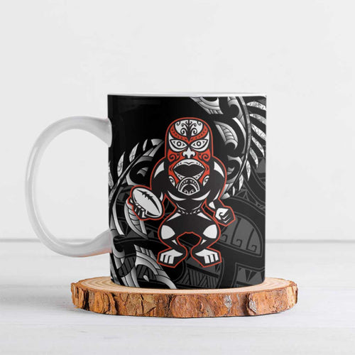 New Zealand Indigenous-Maori Rugby Custom Ceramic Mug - Aussie Hoodie