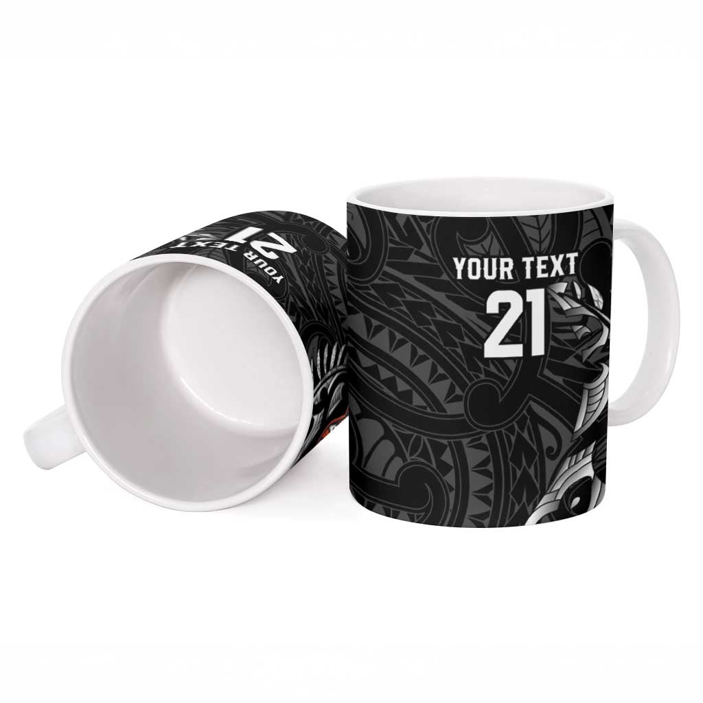 New Zealand Indigenous-Maori Rugby Custom Ceramic Mug - Aussie Hoodie