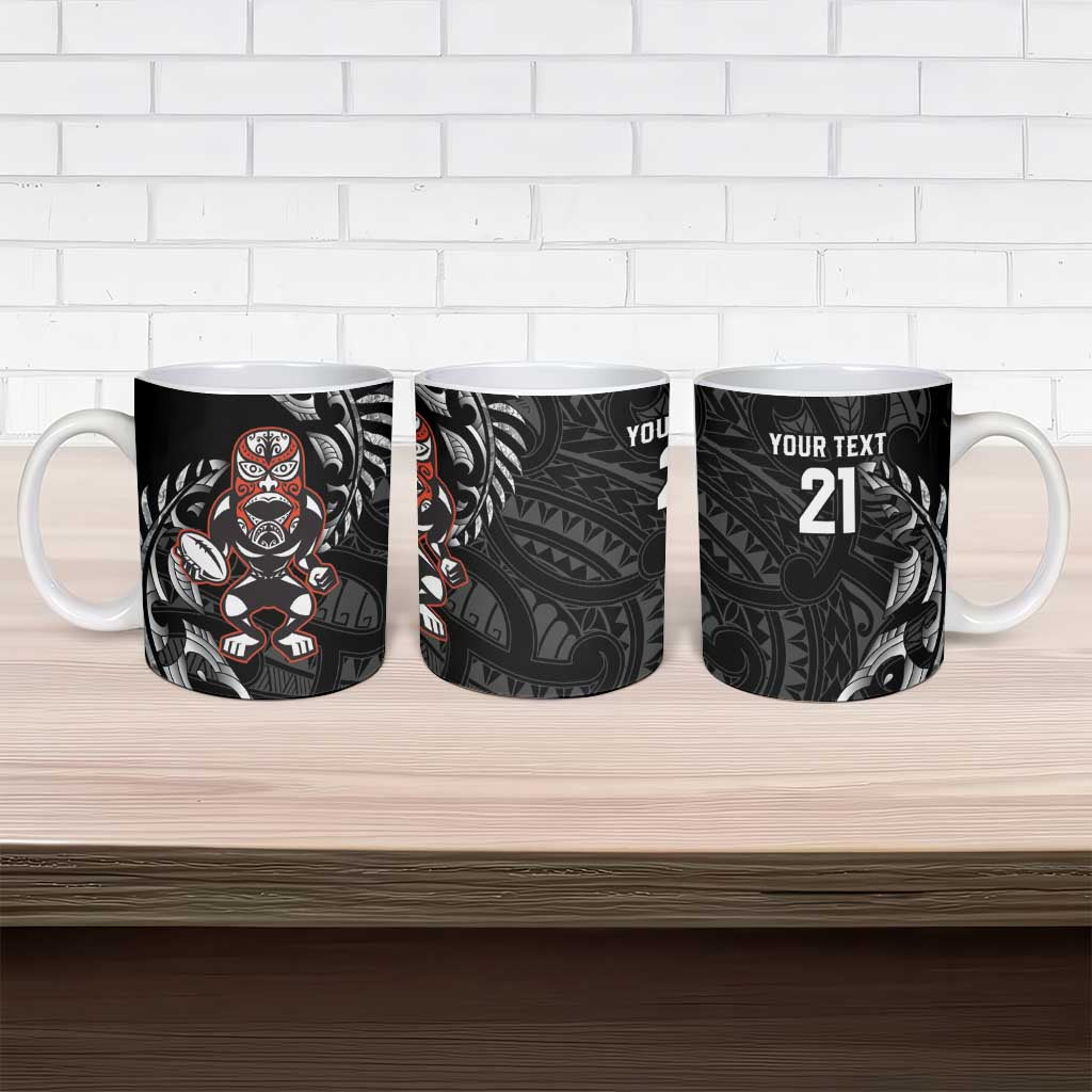 New Zealand Indigenous-Maori Rugby Custom Ceramic Mug - Aussie Hoodie