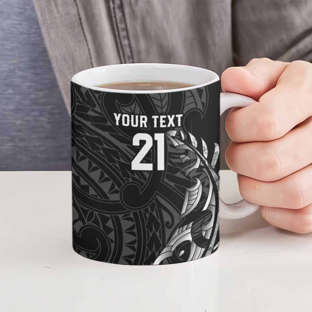 New Zealand Indigenous-Maori Rugby Custom Ceramic Mug - Aussie Hoodie