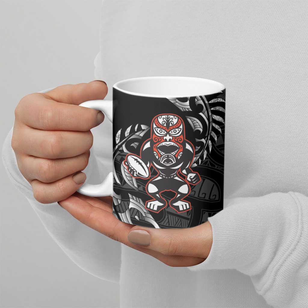 New Zealand Indigenous-Maori Rugby Custom Ceramic Mug - Aussie Hoodie