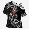 New Zealand Indigenous-Maori Rugby Custom Cross Shoulder Shirt - Aussie Hoodie