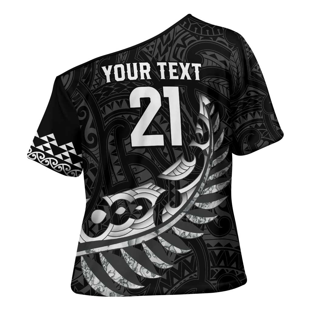New Zealand Indigenous-Maori Rugby Custom Cross Shoulder Shirt - Aussie Hoodie