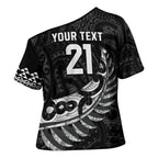 New Zealand Indigenous-Maori Rugby Custom Cross Shoulder Shirt - Aussie Hoodie
