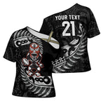 New Zealand Indigenous-Maori Rugby Custom Cross Shoulder Shirt - Aussie Hoodie