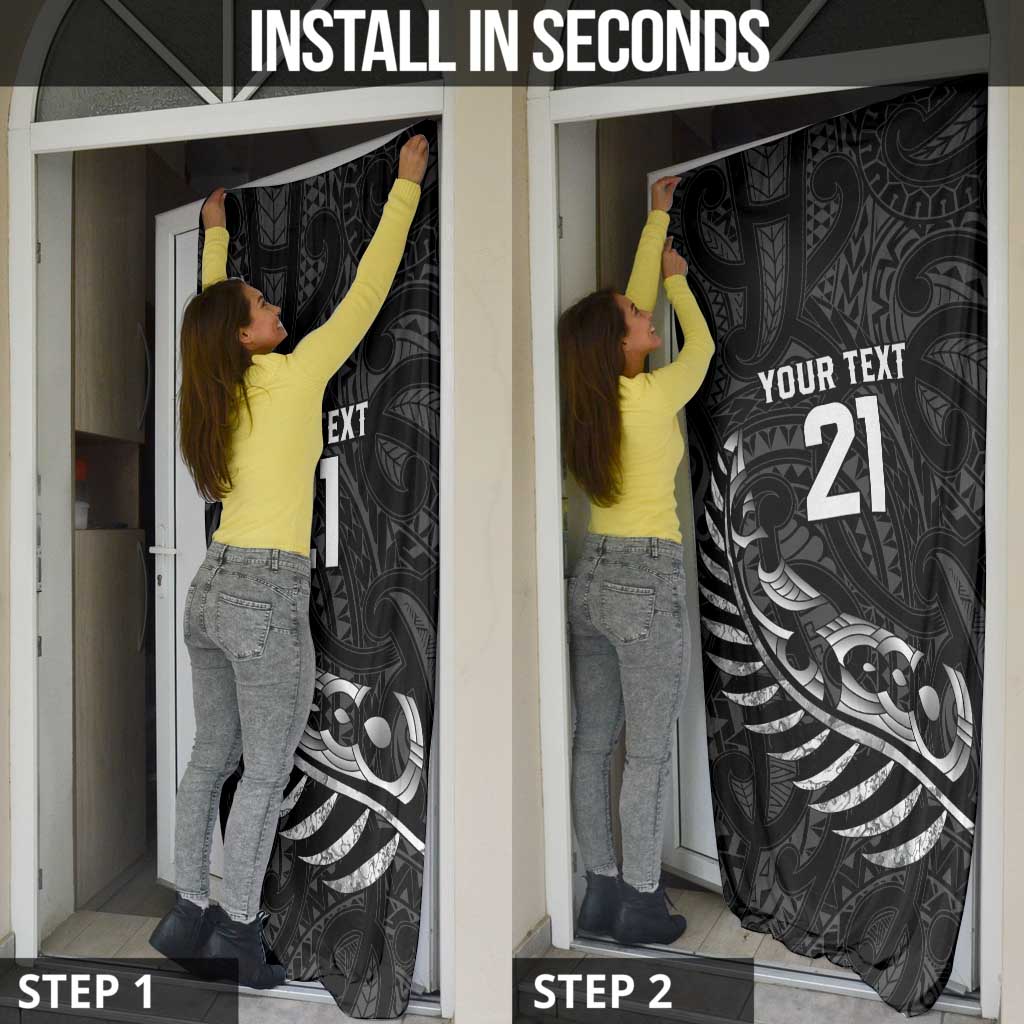 New Zealand Indigenous-Maori Rugby Custom Door Cover - Aussie Hoodie