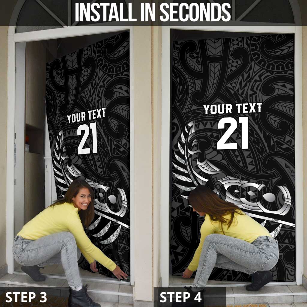 New Zealand Indigenous-Maori Rugby Custom Door Cover - Aussie Hoodie