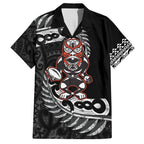 New Zealand Indigenous-Maori Rugby Custom Family Matching Puletasi and Hawaiian Shirt