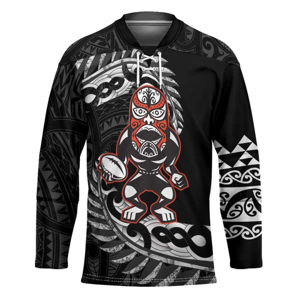 New Zealand Indigenous-Maori Rugby Custom Hockey Jersey - Aussie Hoodie