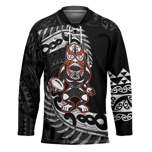 New Zealand Indigenous-Maori Rugby Custom Hockey Jersey - Aussie Hoodie