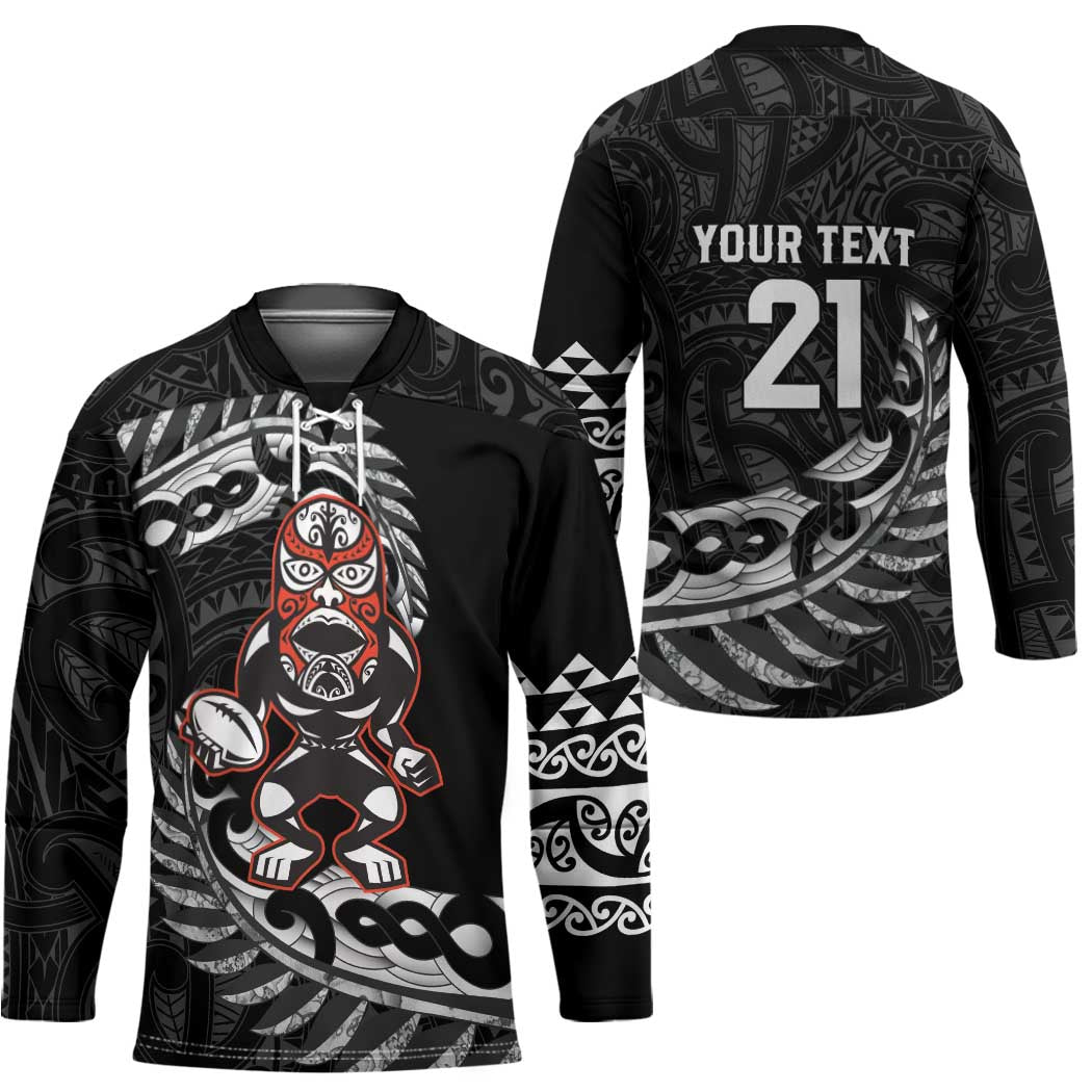 New Zealand Indigenous-Maori Rugby Custom Hockey Jersey - Aussie Hoodie