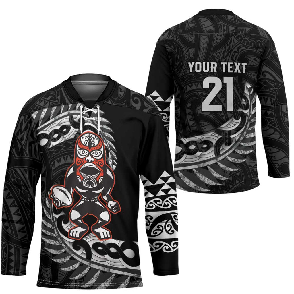 New Zealand Indigenous-Maori Rugby Custom Hockey Jersey - Aussie Hoodie