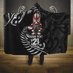 New Zealand Indigenous-Maori Rugby Custom Hooded Blanket