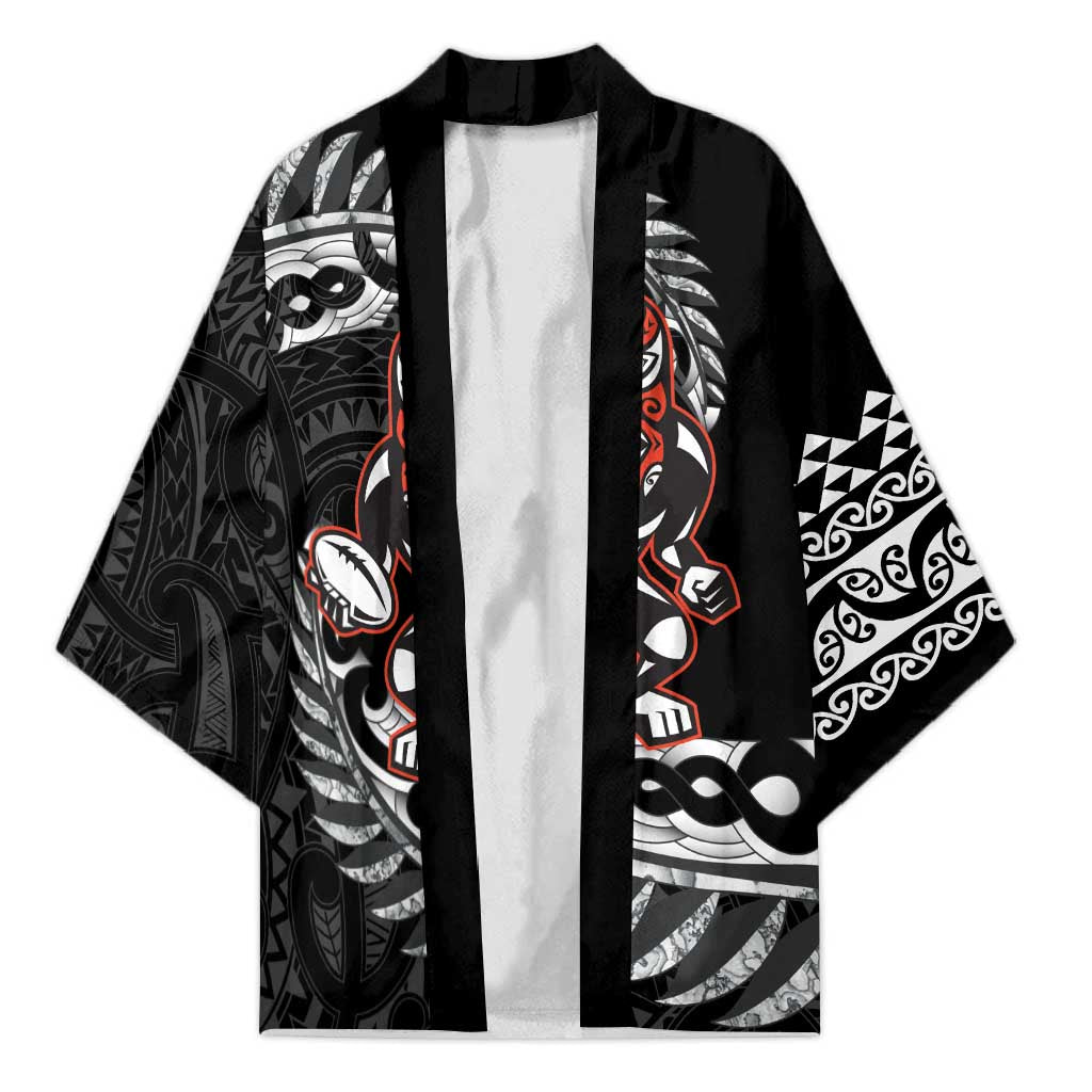 New Zealand Indigenous-Maori Rugby Custom Kimono - Aussie Hoodie