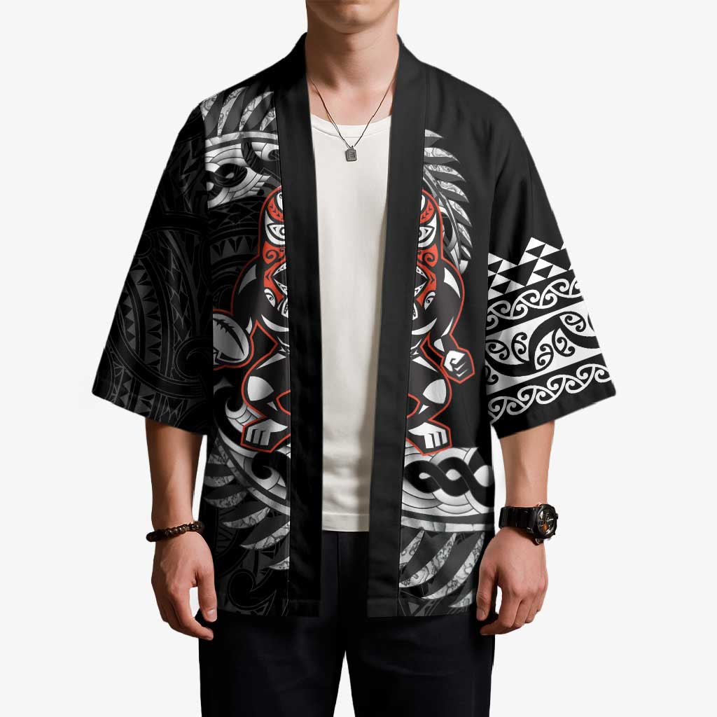 New Zealand Indigenous-Maori Rugby Custom Kimono - Aussie Hoodie
