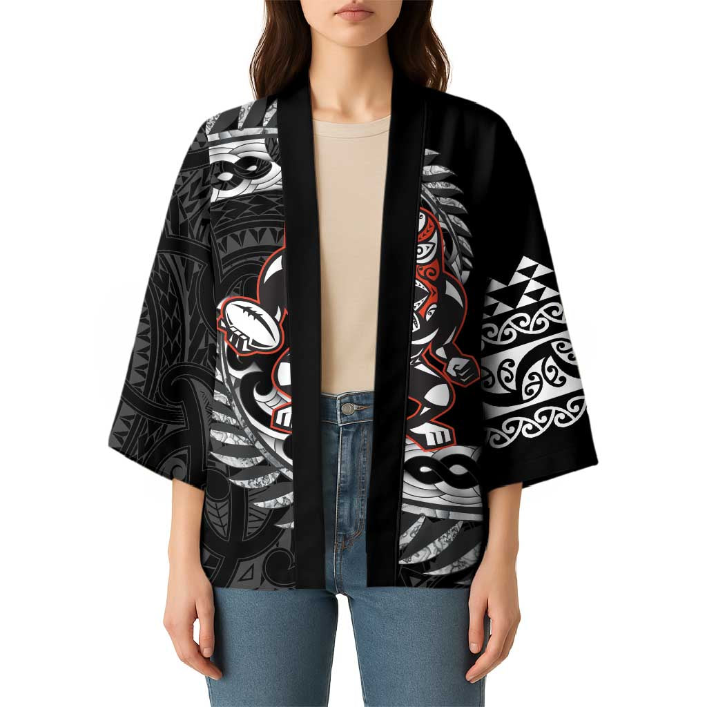 New Zealand Indigenous-Maori Rugby Custom Kimono - Aussie Hoodie