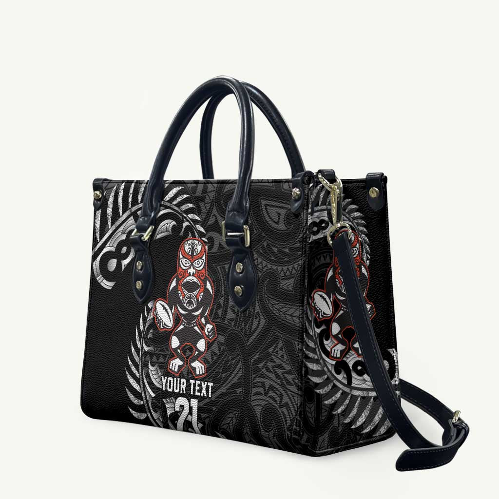 New Zealand Indigenous-Maori Rugby Custom Leather Bag - Aussie Hoodie