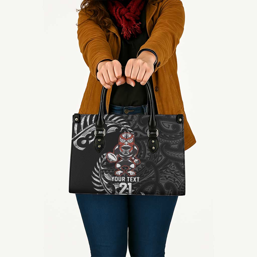 New Zealand Indigenous-Maori Rugby Custom Leather Bag - Aussie Hoodie