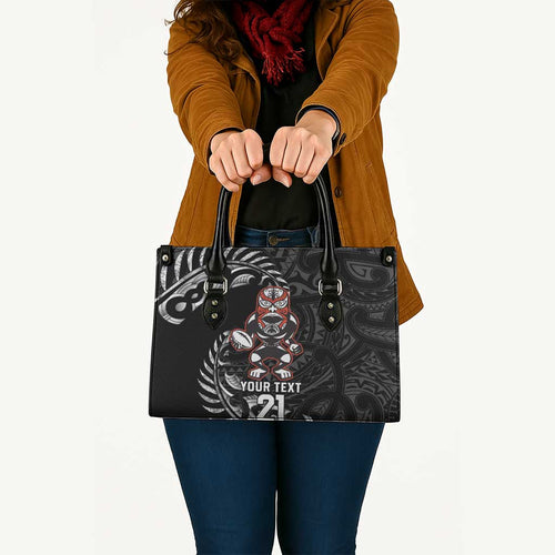 New Zealand Indigenous-Maori Rugby Custom Leather Bag - Aussie Hoodie