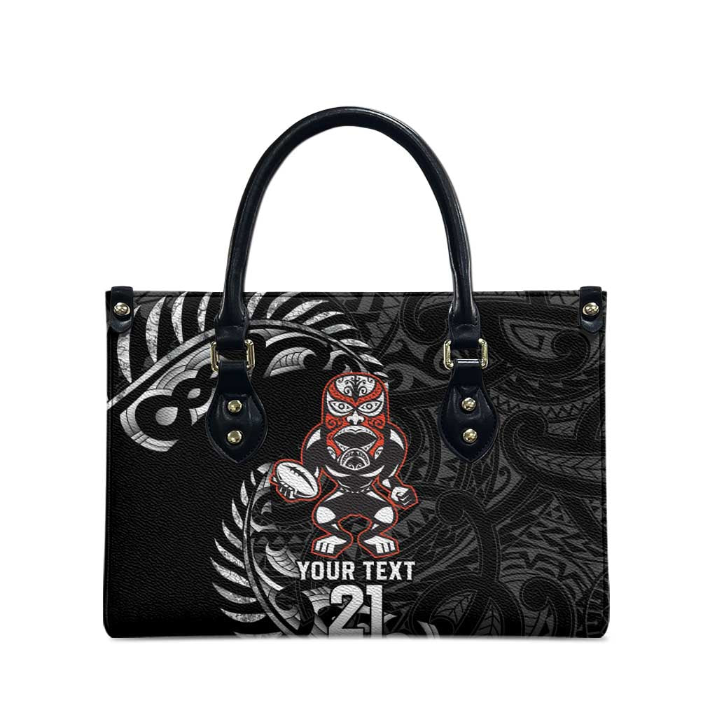 New Zealand Indigenous-Maori Rugby Custom Leather Bag - Aussie Hoodie