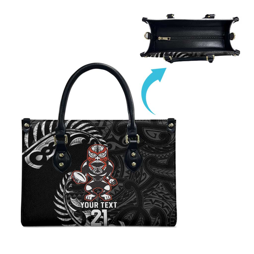 New Zealand Indigenous-Maori Rugby Custom Leather Bag - Aussie Hoodie