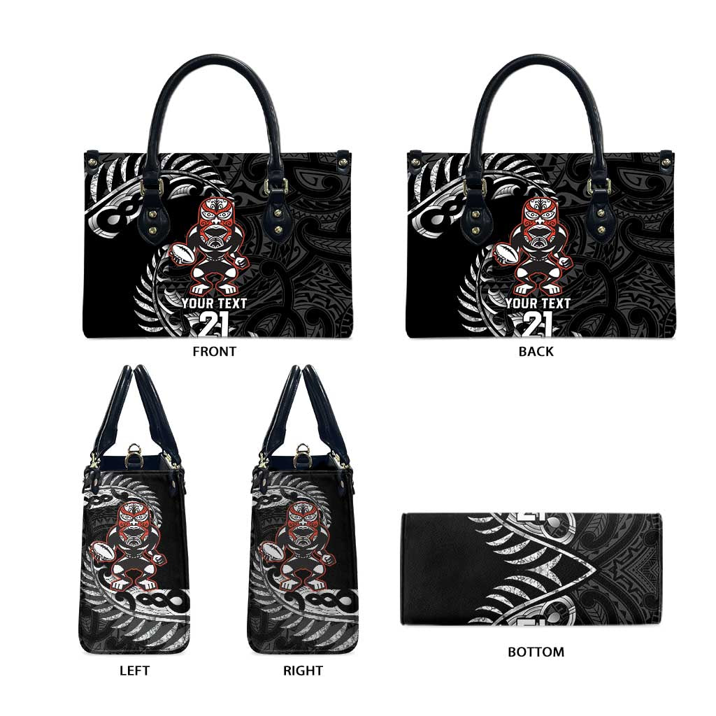 New Zealand Indigenous-Maori Rugby Custom Leather Bag - Aussie Hoodie