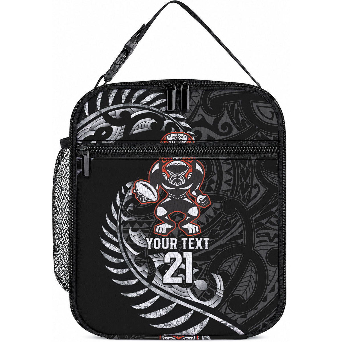 New Zealand Indigenous-Maori Rugby Custom Lunch Bag