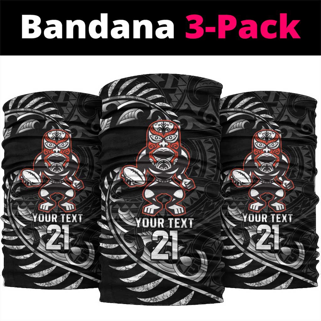 New Zealand Indigenous-Maori Rugby Custom Neck Gaiter - Aussie Hoodie