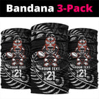 New Zealand Indigenous-Maori Rugby Custom Neck Gaiter - Aussie Hoodie