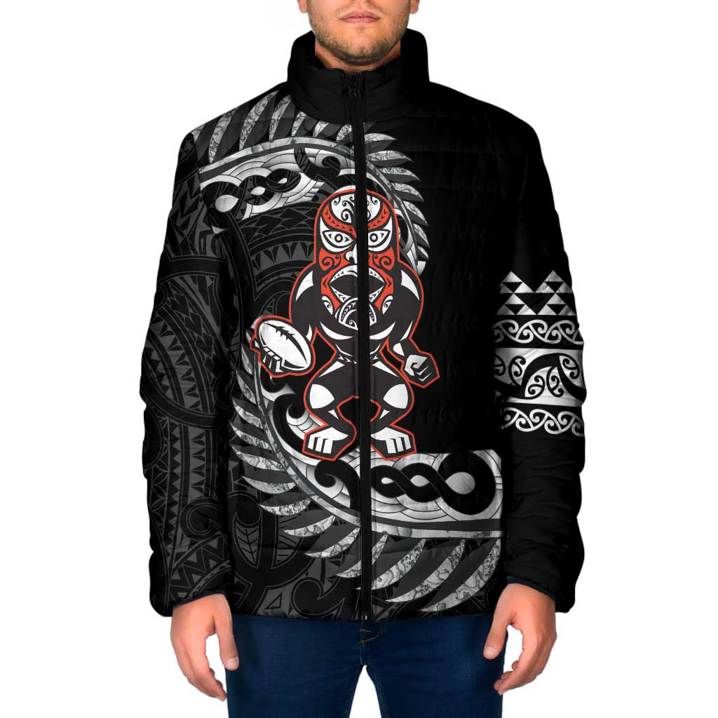 New Zealand Indigenous-Maori Rugby Custom Padded Jacket - Aussie Hoodie