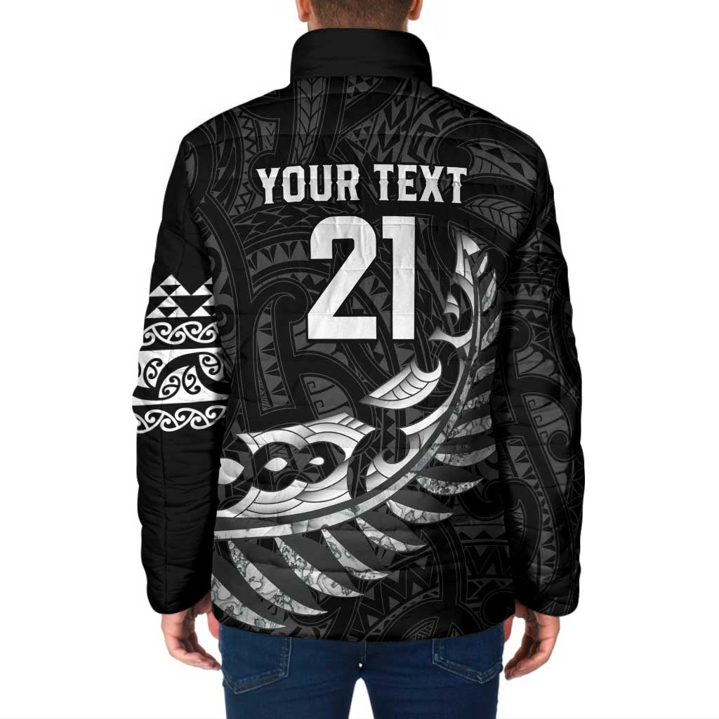 New Zealand Indigenous-Maori Rugby Custom Padded Jacket - Aussie Hoodie