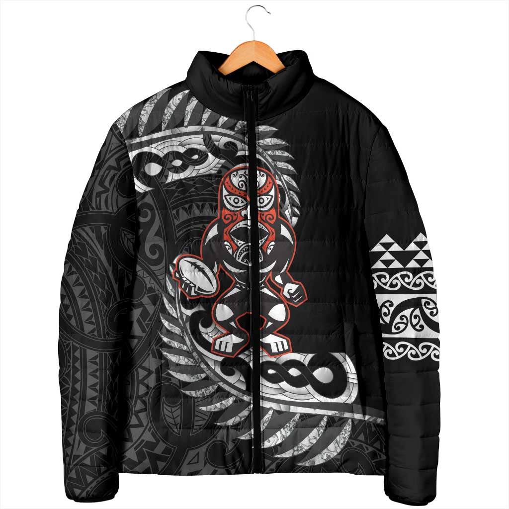 New Zealand Indigenous-Maori Rugby Custom Padded Jacket - Aussie Hoodie