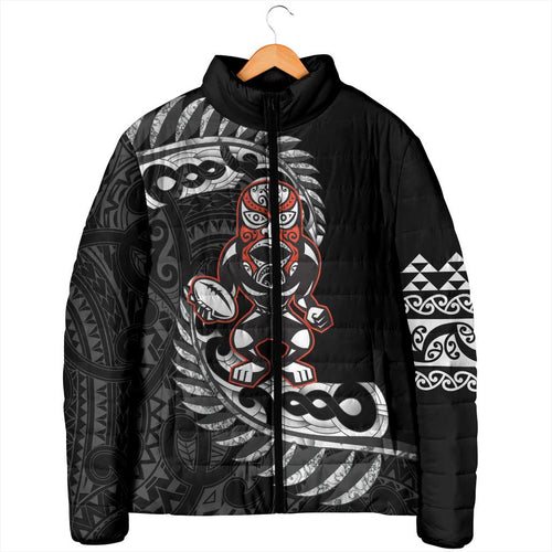 New Zealand Indigenous-Maori Rugby Custom Padded Jacket - Aussie Hoodie