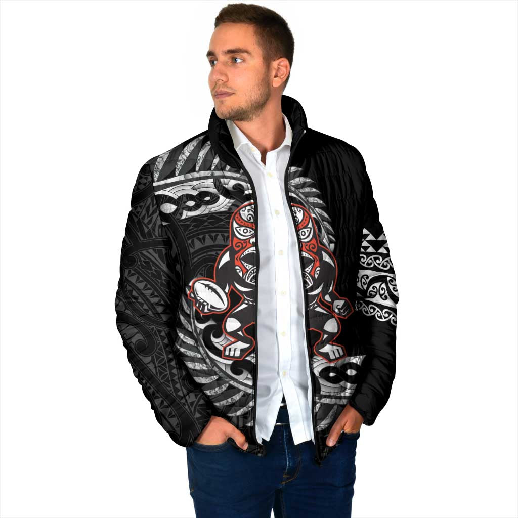 New Zealand Indigenous-Maori Rugby Custom Padded Jacket - Aussie Hoodie
