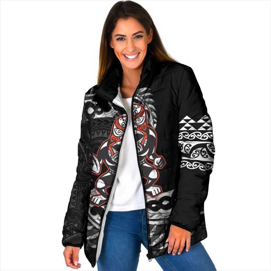 New Zealand Indigenous-Maori Rugby Custom Padded Jacket - Aussie Hoodie
